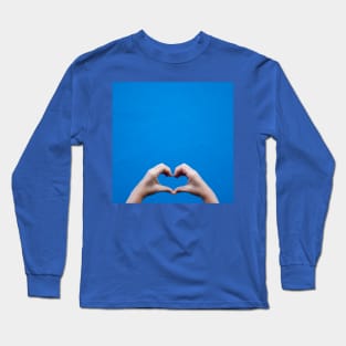 Blue heart sign Long Sleeve T-Shirt
